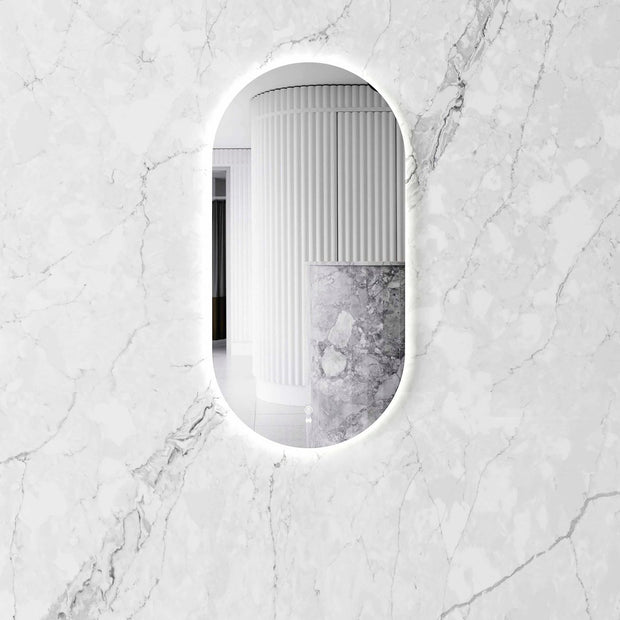 LED Noosa 900(H)x450(W) Frameless Tuffi Mirror