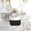 Hampshire 600mm Satin Black Wall Hung Curve Vanity