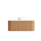 Bondi 1200mm Woodland Oak Fluted Curve Vanity