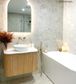 Bondi 750mm Woodland Oak Fluted Curve Vanity (12TH & NTH Only)
