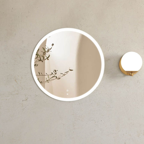 Otti LED Bondi 800mm White Metal Frame Tuffi Mirror