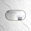 Noosa 1200(W)x600(H) Black Metal Frame Tuffi Mirror- Install Horizontal or Vertical