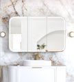 LED Newport 1200(W)x750(H) White Shaving Cabinet - Premium Edition