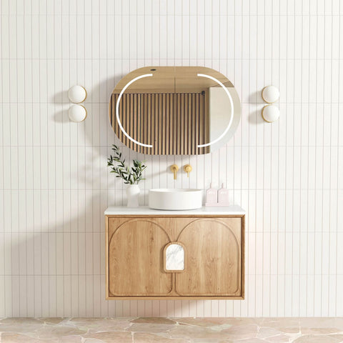 Otti Laguna Mark II 900mm Woodland Oak Wall Hung Vanity