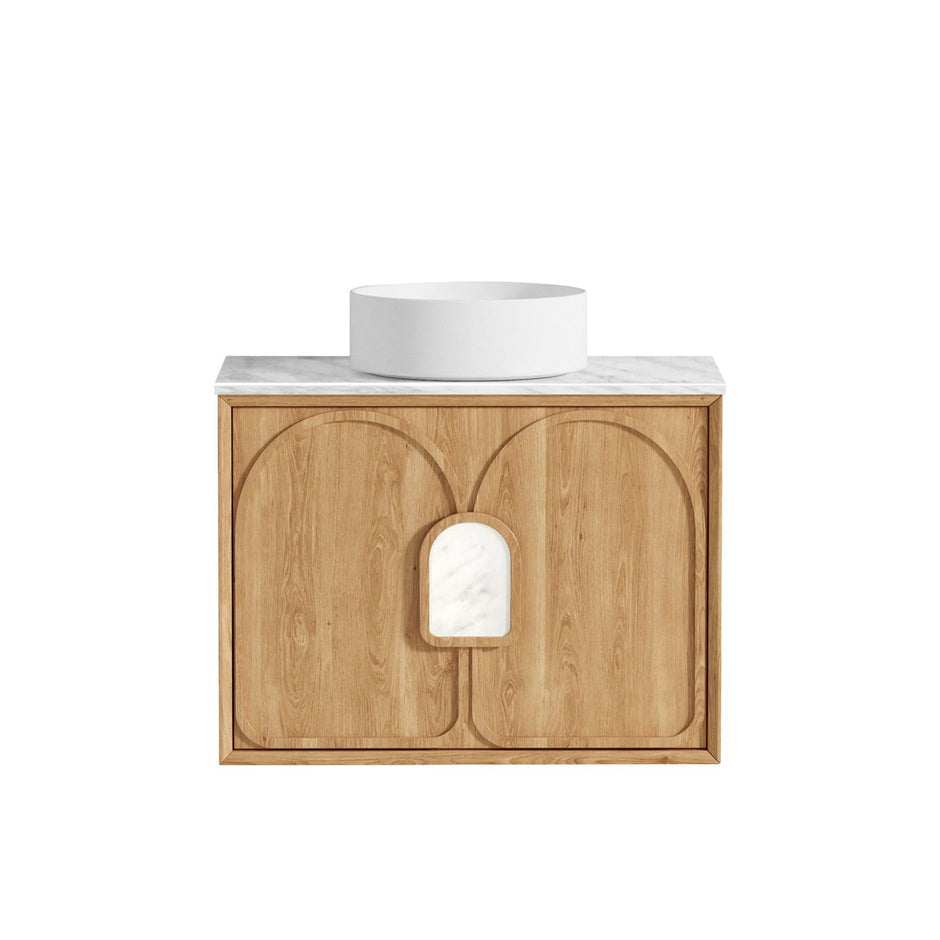 Laguna Mark II 750mm Woodland Oak Wall Hung Vanity