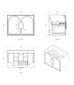 Laguna Mark II 750mm Woodland Oak Wall Hung Vanity