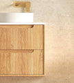 Byron Fluted 600mm Woodland Oak Wall Hung Vanity