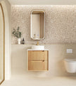 Byron Fluted 600mm Woodland Oak Wall Hung Vanity