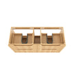 Byron Fluted 1200mm Woodland Oak Four Drawer Wall Hung Vanity