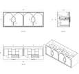 Laguna Mark II 1500mm Woodland Oak Wall Hung Vanity