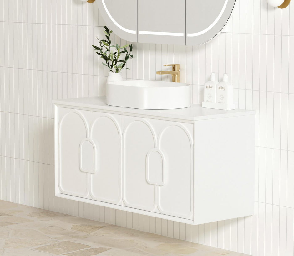 Laguna Mark II 1200mm Matte White Wall Hung Vanity
