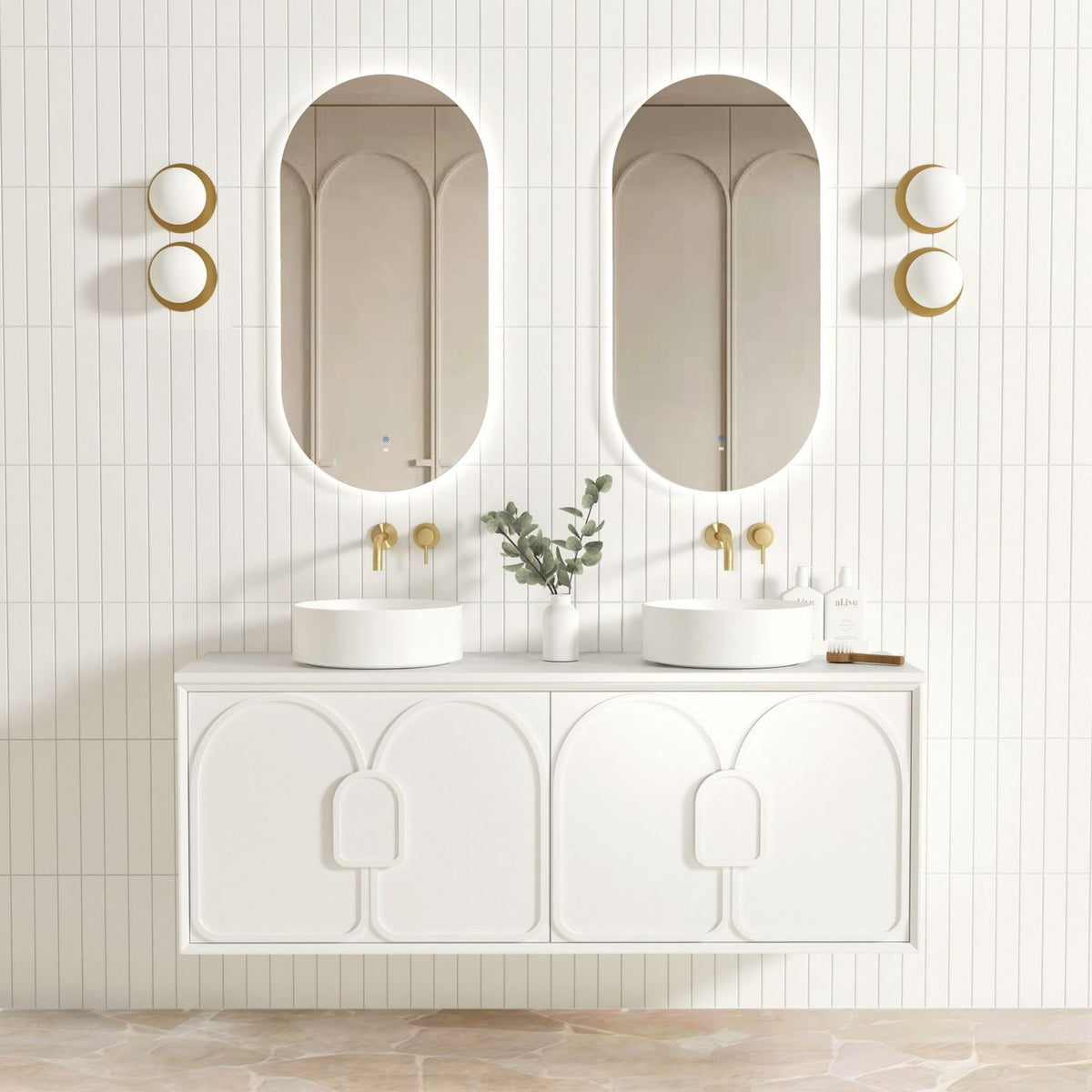 Laguna Mark II 1500mm Matte White Wall Hung Vanity