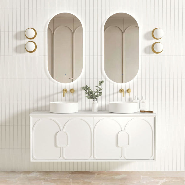 Laguna Mark II 1500mm Matte White Wall Hung Vanity