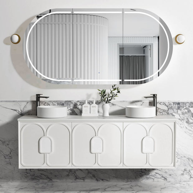 Laguna Mark II 1800mm Matte White Wall Hung Vanity