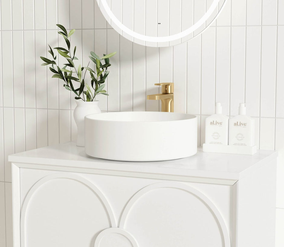 Laguna Mark II 600mm Matte White Wall Hung Vanity