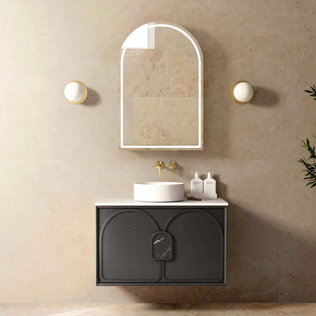 Laguna Mark II 900mm Black Oak Wall Hung Vanity
