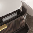 Havana Fluted 1500mm Sable Walnut Wall Hung Curve Vanity