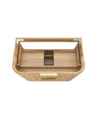 Havana Fluted 900mm Woodland Oak Wall Hung Curve Vanity