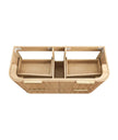 Havana Fluted 1200mm Woodland Oak Wall Hung Curve Vanity