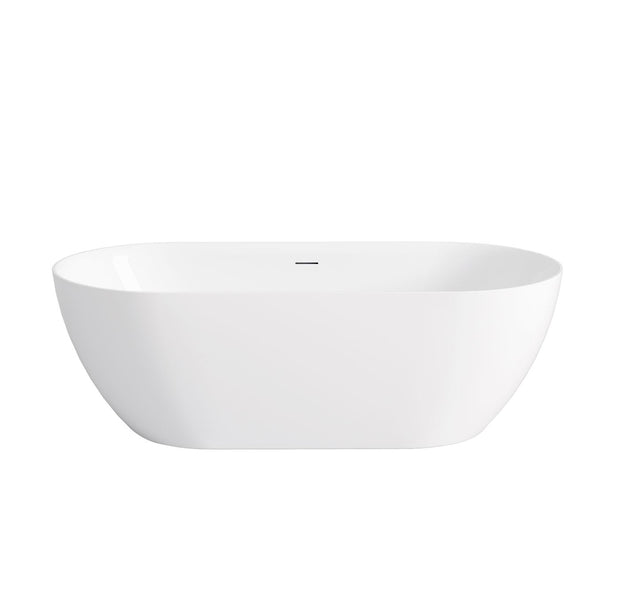Attica Manolo 1530 Gloss White Bath with Overflow