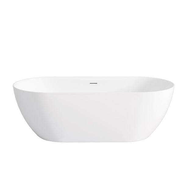 Attica Manolo 1530 Matte White Bath with Overflow