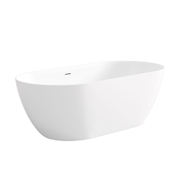 Attica Manolo 1530 Matte White Bath with Overflow