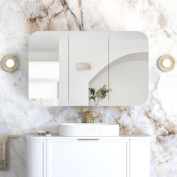 Newport 1200x750 White Shaving Cabinet