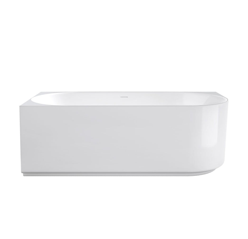 Attica Celine Left Corner 1500 Gloss White Bath with Overflow