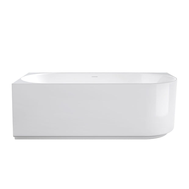 Attica Celine Left Corner 1500 Gloss White Bath with Overflow