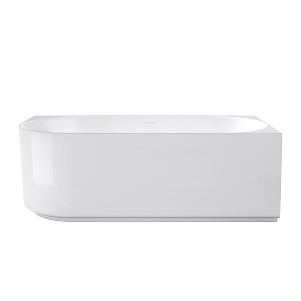 Attica Celine Right Corner 1500 Gloss White Bath with Overflow