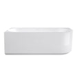 Attica Celine Left Corner 1700 Gloss White Bath with Overflow