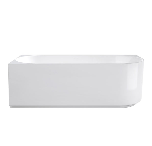 Attica Celine Left Corner 1700 Gloss White Bath with Overflow