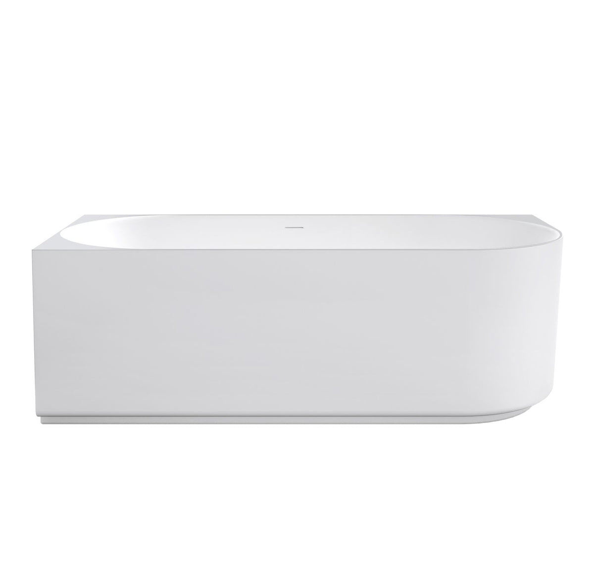 Attica Celine Left Corner 1700 Matte White Bath with Overflow