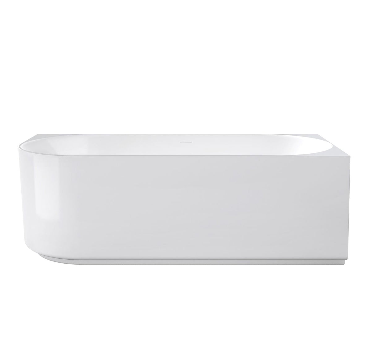 Attica Celine Right Corner 1700 Gloss White Bath with Overflow