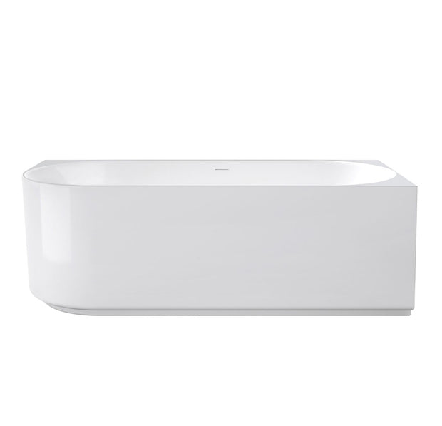 Attica Celine Right Corner 1700 Gloss White Bath with Overflow