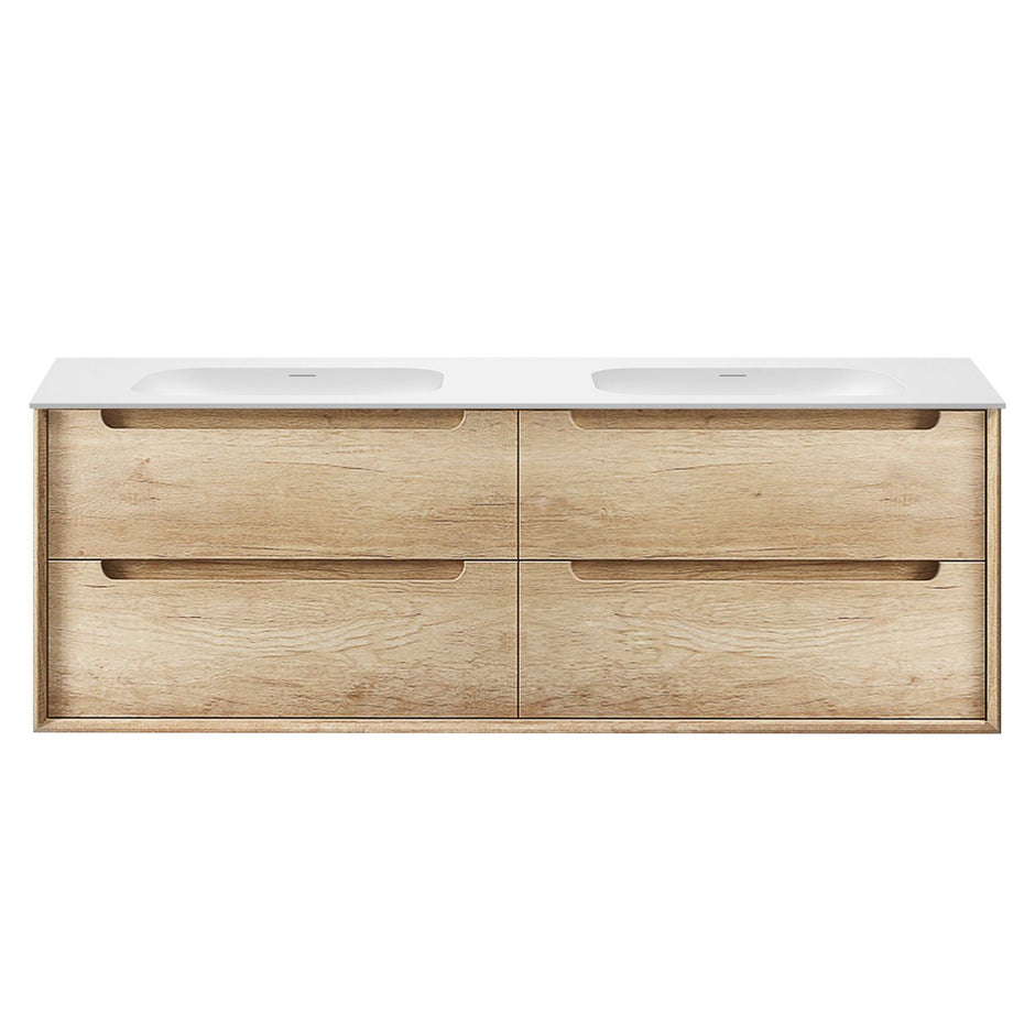 Hampton Mark II 1500mm Satin White Wall Hung Vanity