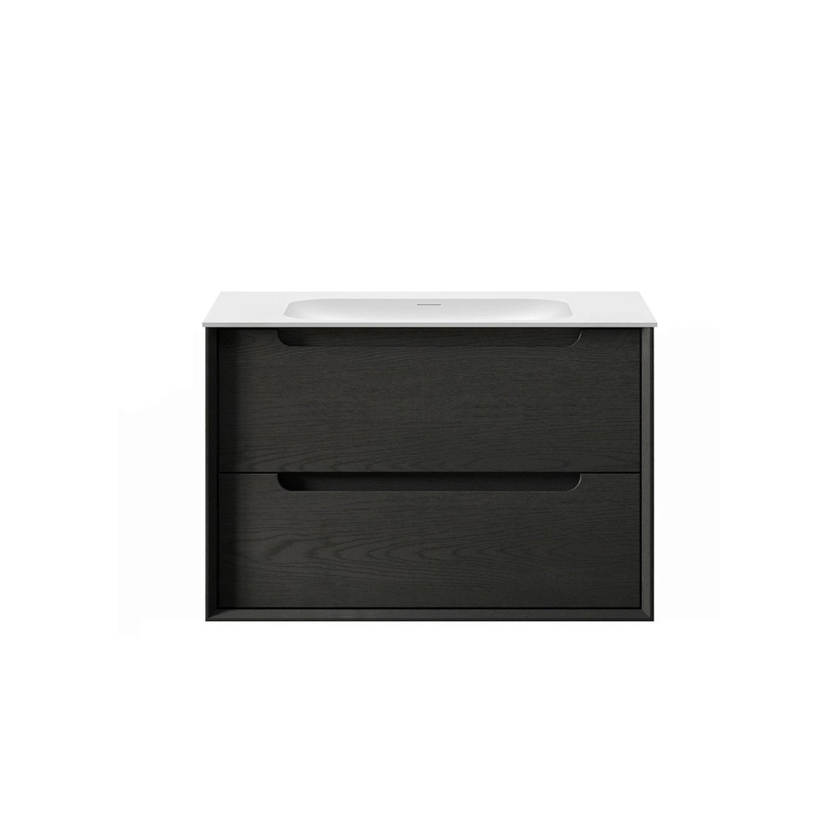 Byron Fluted 750mm Woodland Oak Wall Hung Vanity