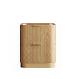 Havana Fluted 750mm Woodland Oak Floorstanding Curve Vanity