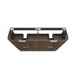 Havana Fluted 1800mm Sable Walnut Floorstanding Curve Vanity