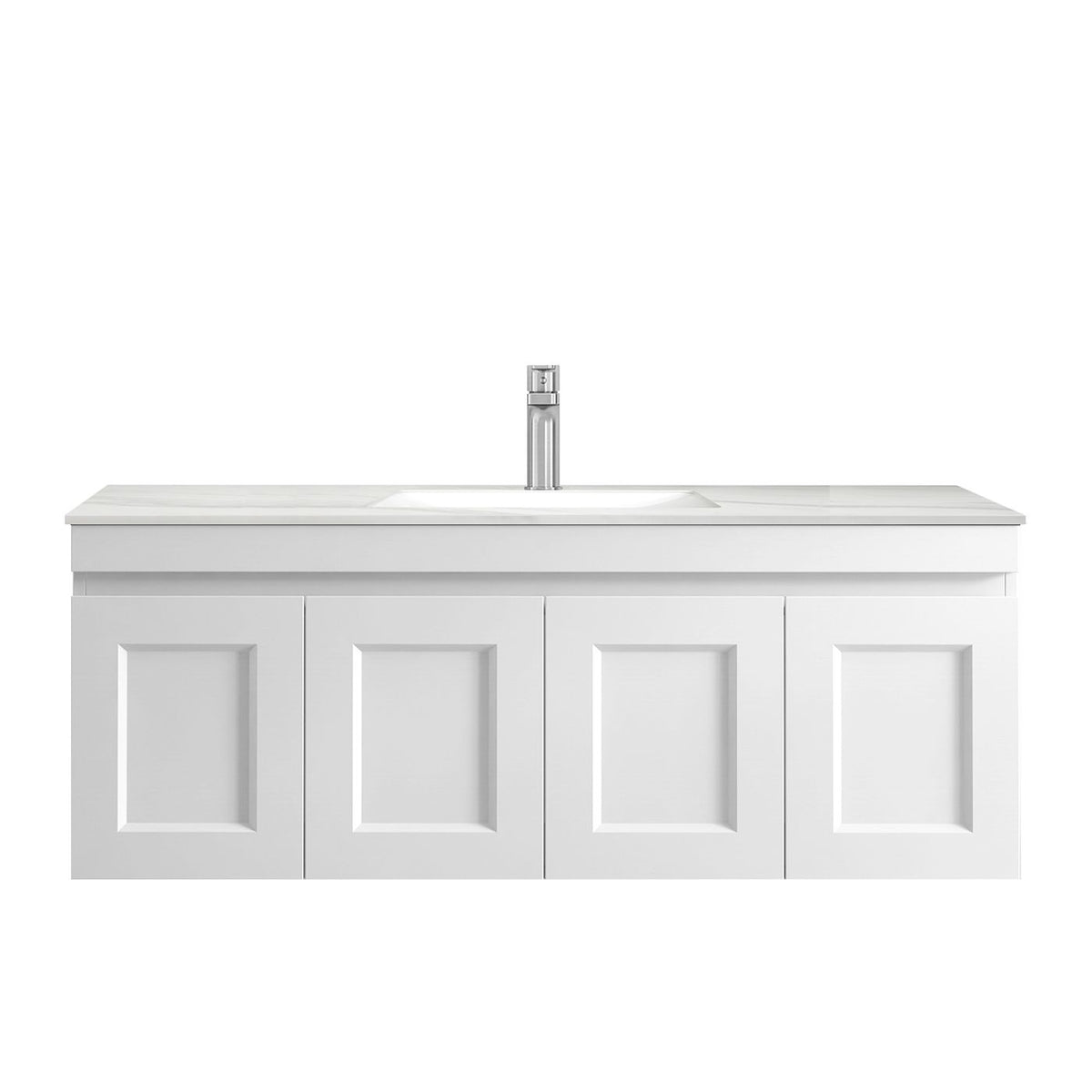 Hampton Mark II 1200mm Satin White Wall Hung Vanity