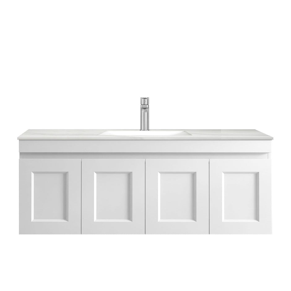Hampton Mark II 1200mm Satin White Wall Hung Vanity