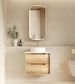 Byron 600mm Natural Oak Wall Hung Vanity
