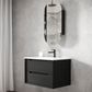Byron 750mm Black Oak Wall Hung Vanity