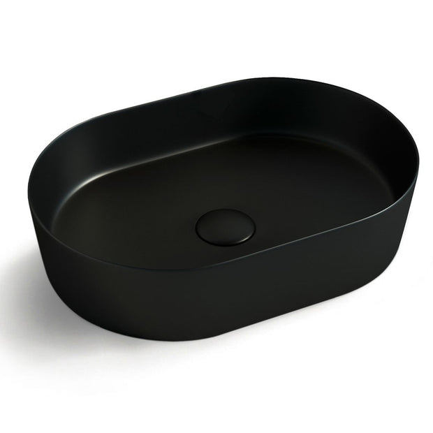 Quay Oval 500x330x120 Matte Black Basin