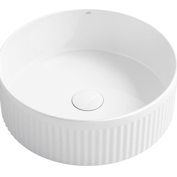 Oxford Round 395x395x120 Gloss White Basin