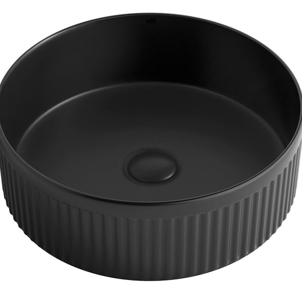 Oxford Round 395x395x120 Matte Black Basin