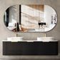 Bondi 1800mm Black Oak Wall Hung Curve Vanity