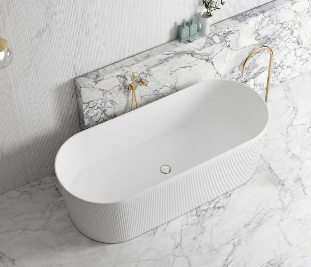 Attica Noosa Fluted 1700 Matte White Bath