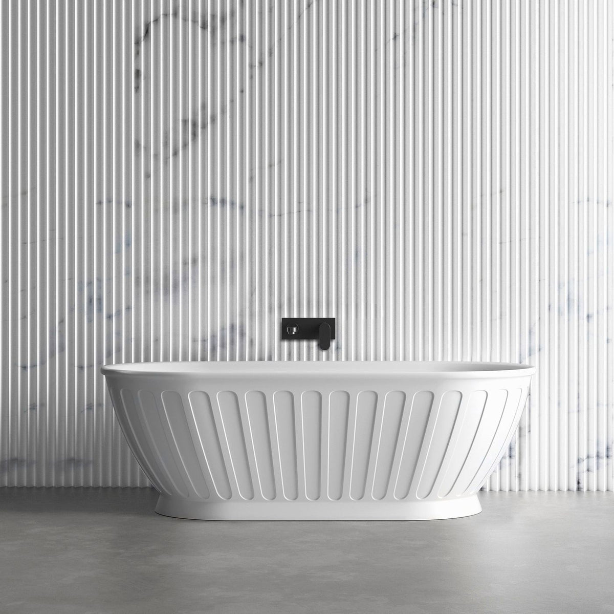 Attica Kensington 1700 Matte White Bath
