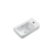 Zenmo Milan Wall Hung Basin Right Hand Tap Hole in Gloss White